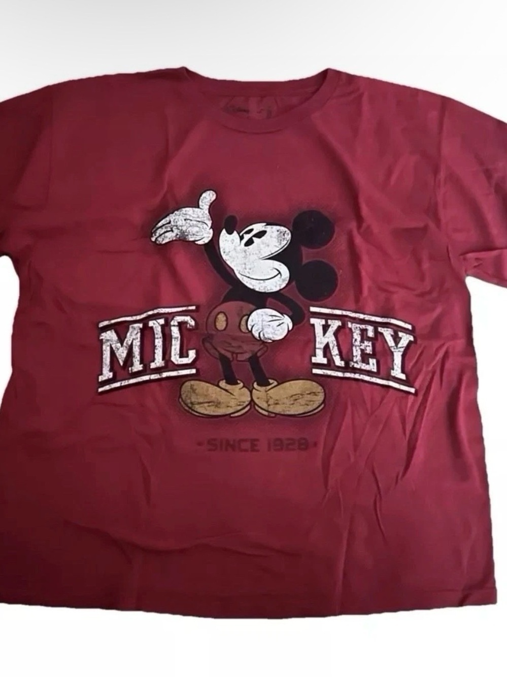 Disney Store Red Mickey Mouse T Shirt Size XL